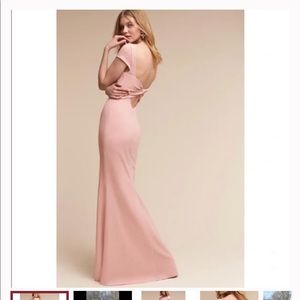 Gorgeous fitted blush formal gown